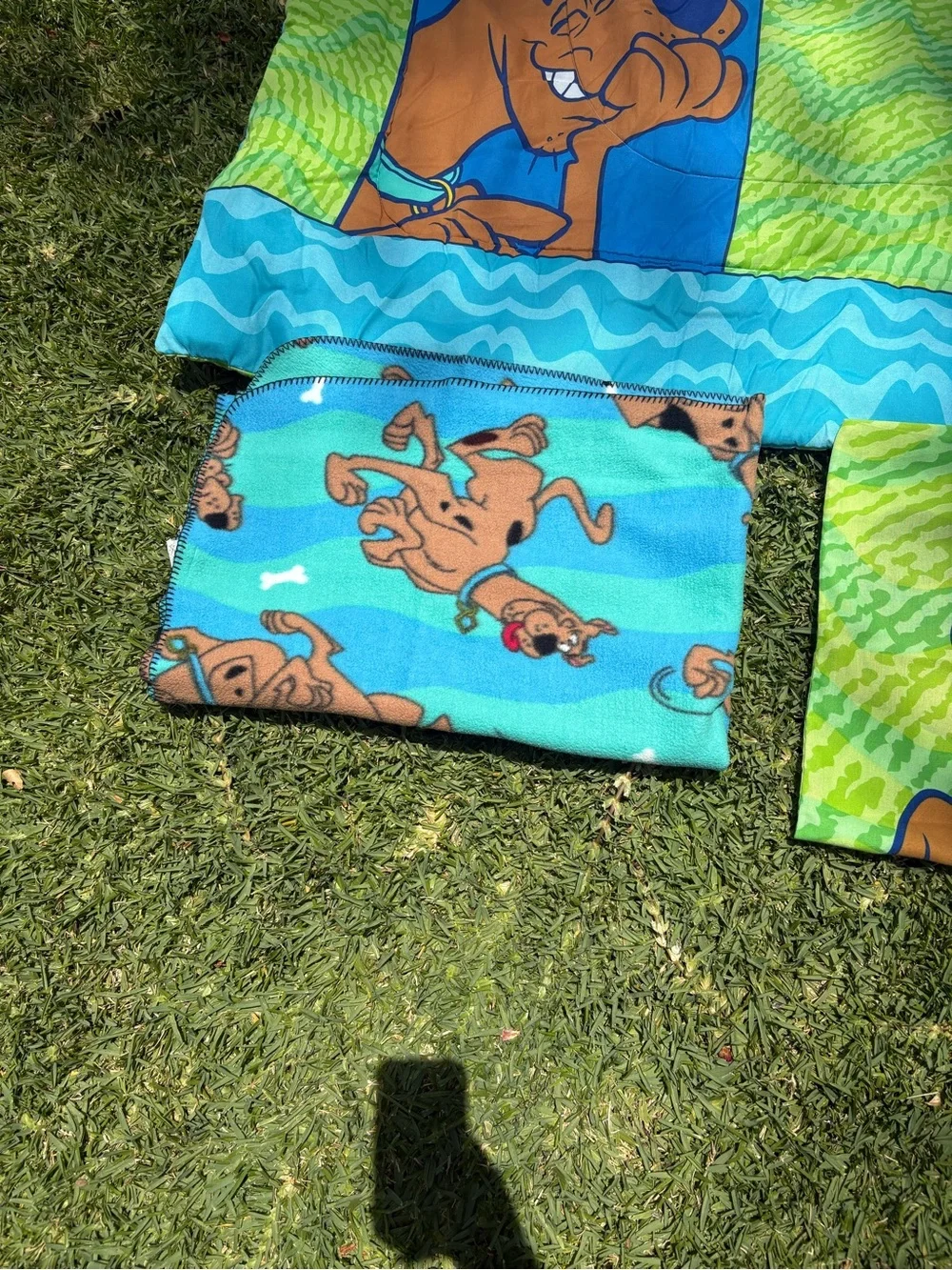 Vintage Y2K Scooby Doo 3-piece bedding set twin comforter, pillowcase, blanket